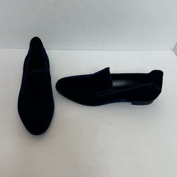 M. Gemi Petalo loafer Navy Velvet size 39.5 - Picture 4 of 11